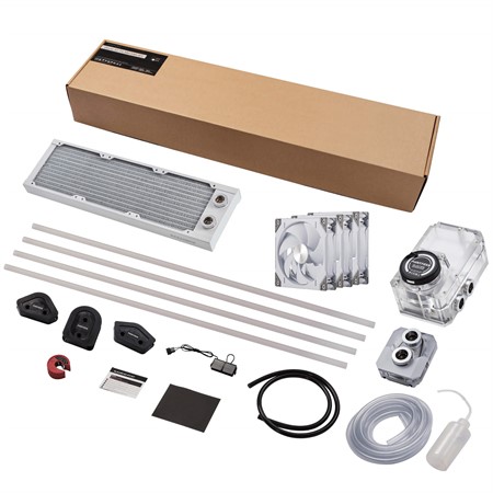 Phanteks Glacier EZ-Fit 360 D30-KIT, Water-Cooling Kit, White